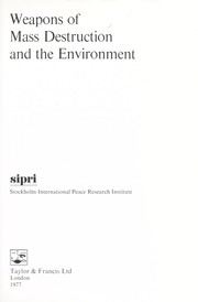 Cover of: Weapons of mass destruction and the environment