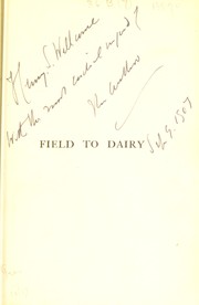 Cover of: Field to dairy | William Shepperson