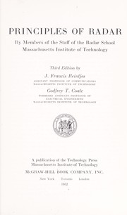 Principles of radar by Massachusetts Institute of Technology. Radar School.