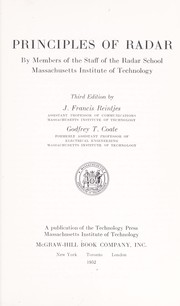 Cover of: Principles of radar by Massachusetts Institute of Technology. Radar School., Massachusetts Institute of Technology. Radar School.