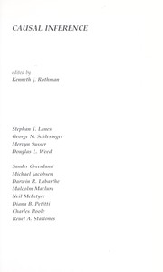 Cover of: Causal inference by edited by Kenneth J. Rothman ; Stephan F. Lanes ... [et al.].
