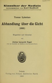 Cover of: Abhandlung ©ơber die Gicht (1681) by Thomas Sydenham