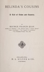 Cover of: Belinda's cousins by Maurice Francis Egan