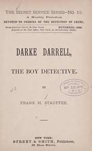 Cover of: Darke Darrell: the boy detective
