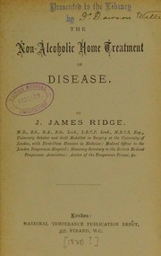 Cover of: The non-alcoholic home treatment of disease
