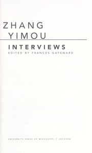 Cover of: Zhang Yimou : interviews by 