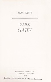 Cover of: Gaily, gaily