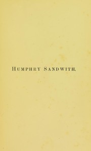 Cover of: Humphry Sandwith: a memoir
