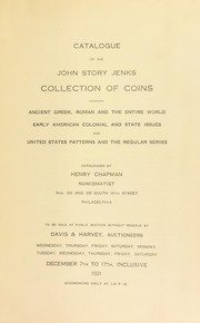 Cover of: Catalogue of the John Story Jenks collection of coins