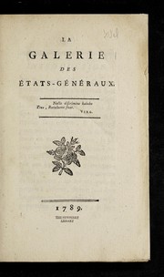 Cover of: La galerie des Etats-généraux.