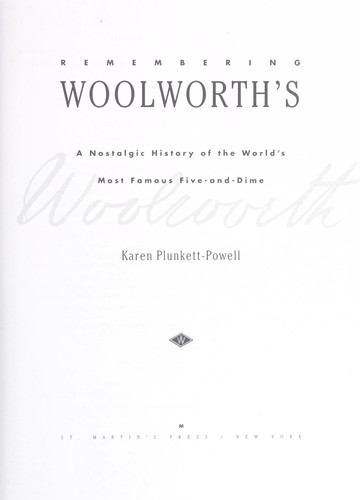 Remembering Woolworth's by Karen Plunkett-Powell
