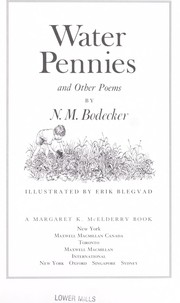 Cover of: Water pennies and other poems