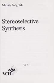 Cover of: Stereoselective synthesis