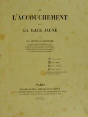 Cover of: De l'accouchement dans la race jaune