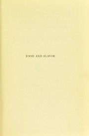 Cover of: Food and flavor by Henry Theophilus Finck