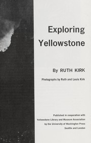 Cover of: Exploring Yellowstone.
