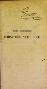 Cover of: Cours ©♭l©♭mentaire d'histoire naturelle: Botanique