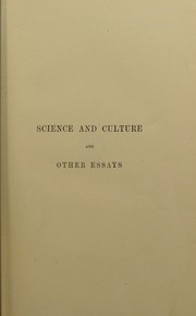 Cover of: Science and culture, and other essays