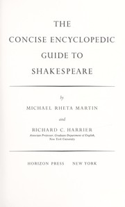 Cover of: The concise encyclopedic guide to Shakespeare