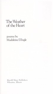 Cover of: The weather of the heart : poems | 