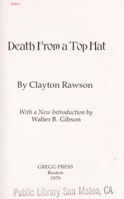 Cover of: Death from a top hat by Clayton Rawson