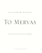 Cover of: To Mervas by Elisabeth Rynell