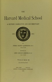 Cover of: The Harvard Medical School by Harrington, Thomas F.