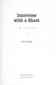 Cover of: Interview with a ghost by Tom Sleigh