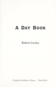 Cover of: A day book.