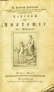 Cover of: Lehrbuch der Anatomie des Menschen
