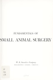 Cover of: Fundamentals of Small Animal Surgery by Ep Leonard