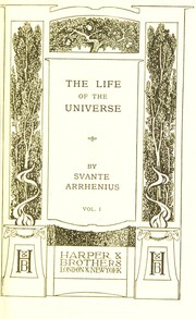 Cover of: The life of the universe as conceived by man from the earliest ages to the present time