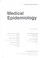 Cover of: Medical epidemiology