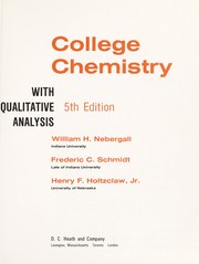 Cover of: College chemistry: with qualitative analysis