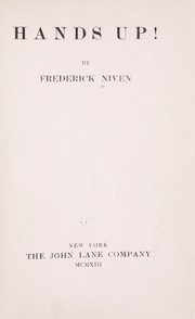 Cover of: Hands up! by Frederick Niven
