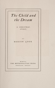 Cover of: The child and the dream by Marion Cook