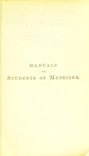 Cover of: A manual of surgery: in treatises