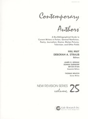 Cover of: Contemporary Authors New Revision Series, Vol. 25 by Hal May