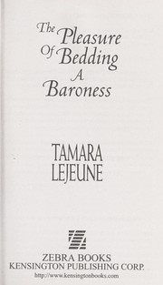 Cover of: The pleasure of bedding a baroness