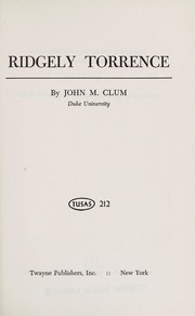 Cover of: Ridgely Torrence