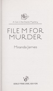Cover of: File M for Murder by Miranda James