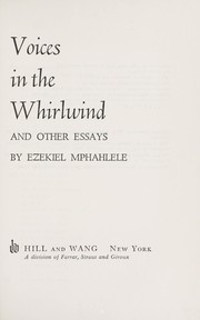 Cover of: Voices in the whirlwind, and other essays.