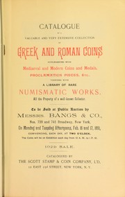 Cover of: Catalogue of a valuable and very extensive collection of Greek and Roman coins ...