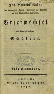 Cover of: Briefwechsel mit seinen ehemaligen Sch©ơlern. 1.u.2 Theil