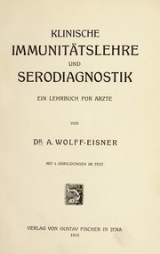 Cover of: Klinische Immunit©Þtslehre und Serodiagnostik: ein Lehrbuch f©ơr ©rzte