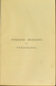 Cover of: Forensic medicine and toxicology by J. Dixon Mann