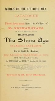 Cover of: Catalogue of the finest specimens from the cabinet of Mr. Norman Spang of Etna, Pennsylvania by Woodward, Elliot