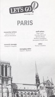 Cover of: Let's Go Paris