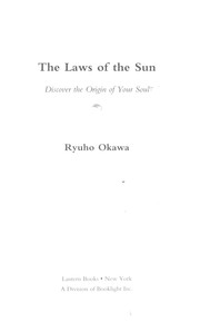 Cover of: The laws of the sun by Ryūhō Ōkawa