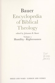 Cover of: Encyclopedia of biblical theology | 